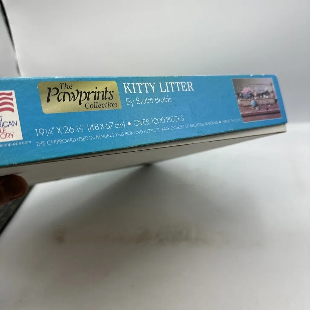 Great American Puzzle Factory KITTY LITTER 1000 pc Puzzle, 8660, 2004, Used 2004